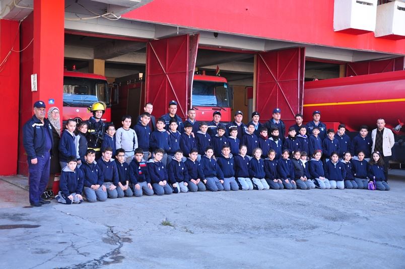 Zakho Students Take an Educational Trip to the Fire Department